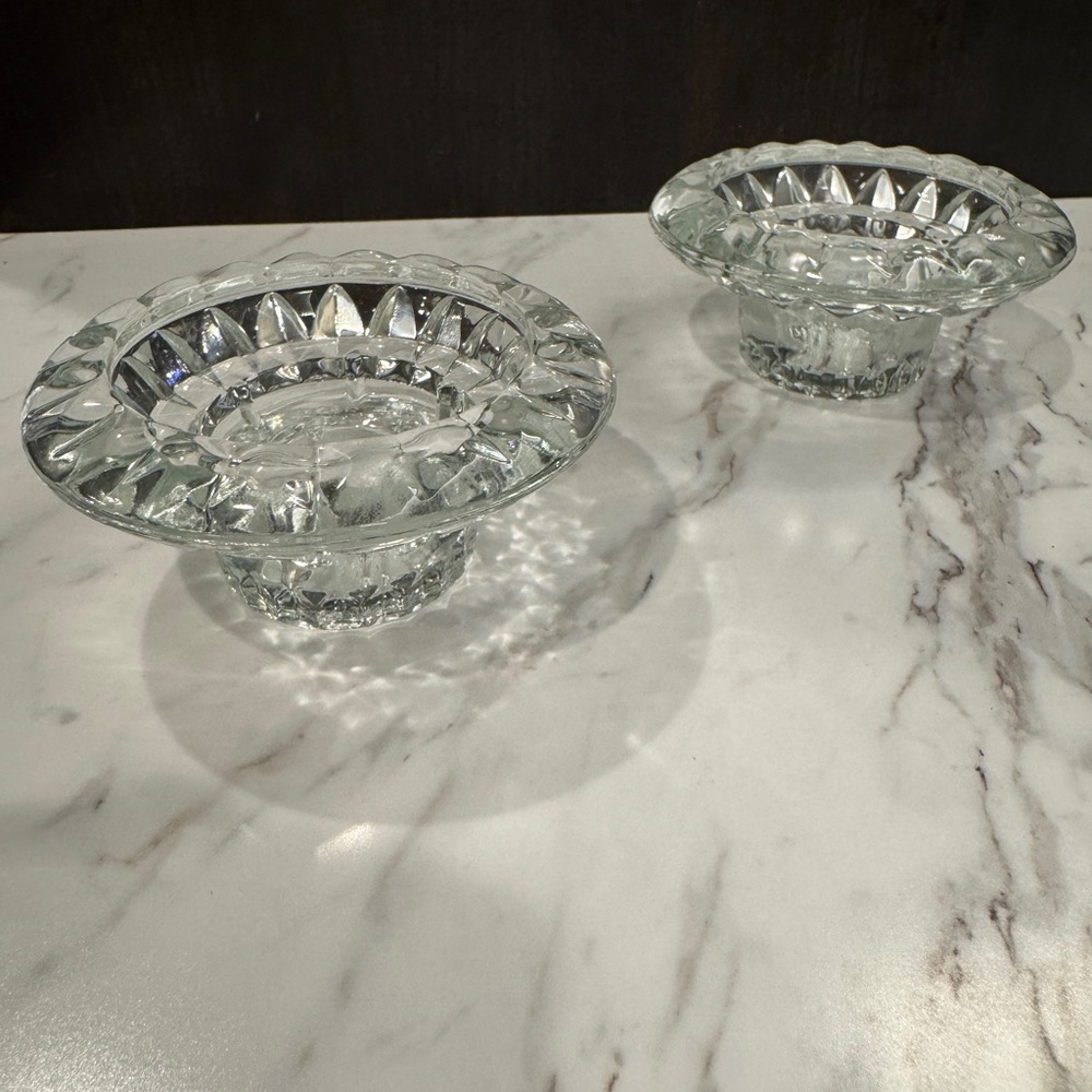 Elegant Glass Candle Holders